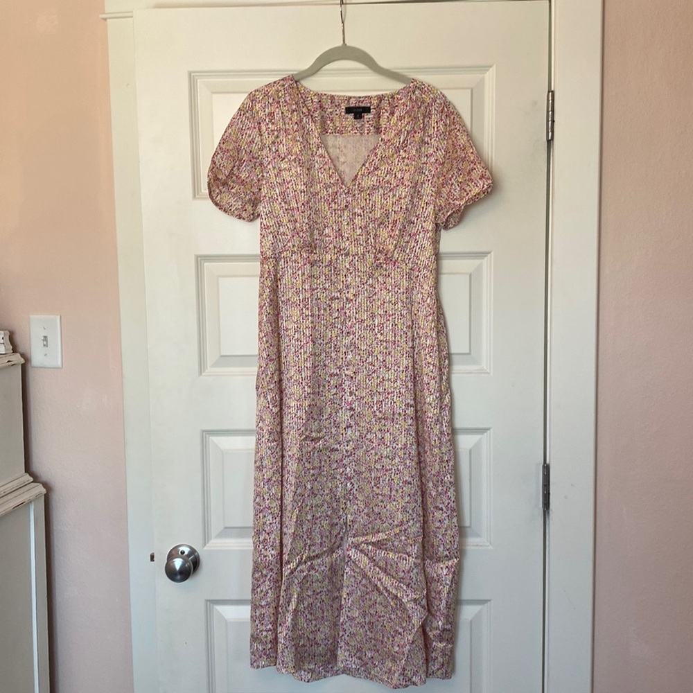J crew flower dress.